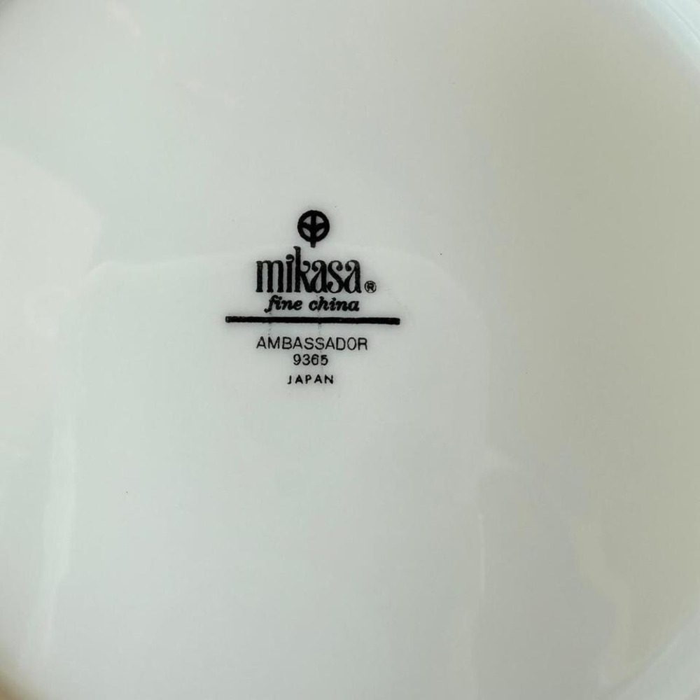 Mikasa Ambassador 9" Round Vegetable‎ Bowl 9365 Japan Discontinued EUC - Picture 4 of 8